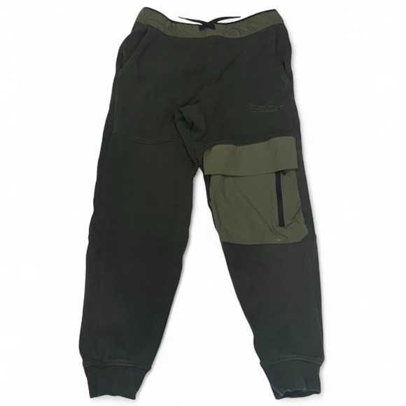 Zara Boys Olive Green Joggers Size 9 - Picture 1 of 4